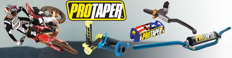 Qualité supérieure, design innovant et variété des couleurs pour s’adapter à votre modèle de motocross ou d’enduro : Pro Taper est le choix logique de pièces qu’il vous faut.